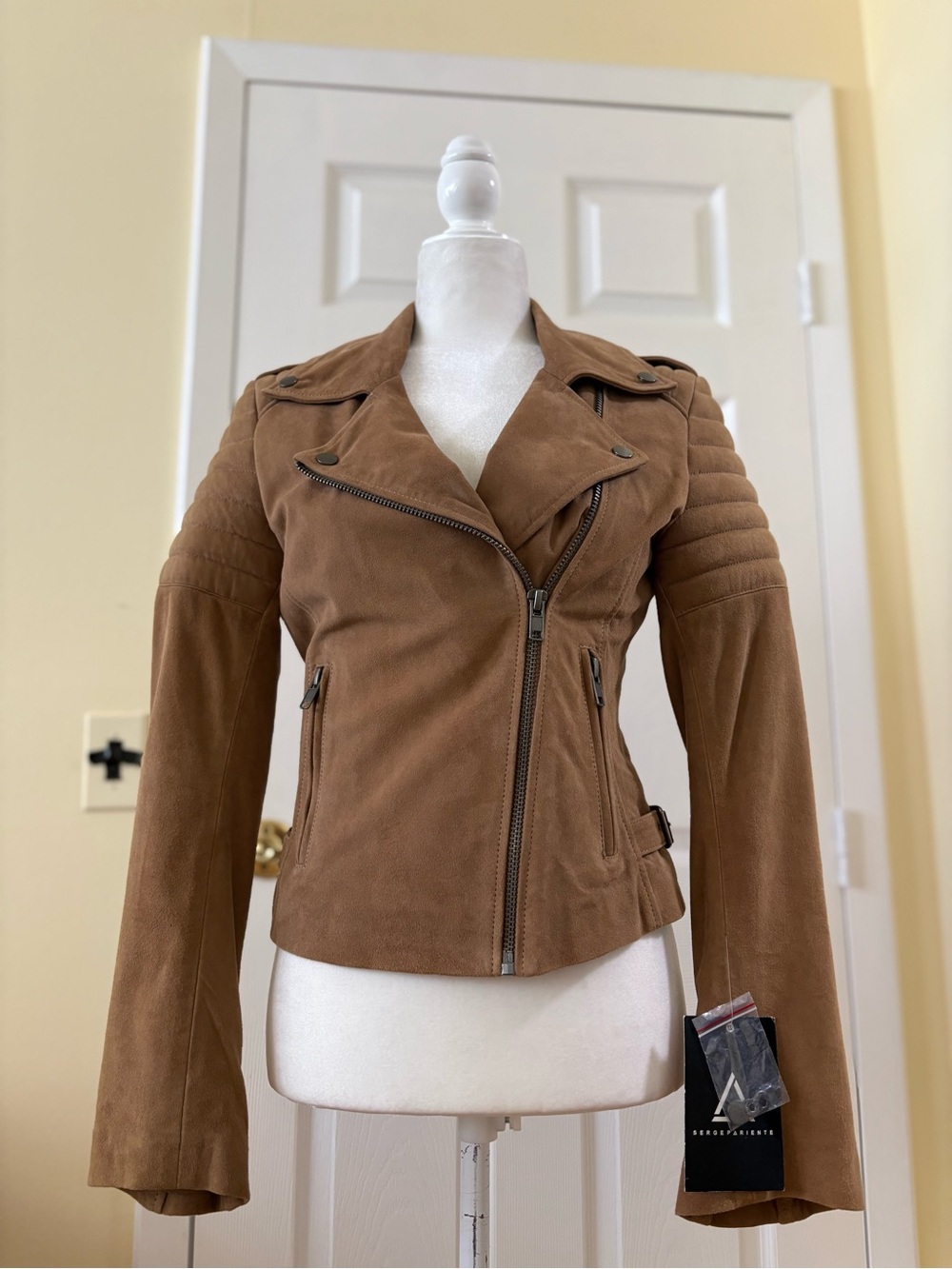 Serge Pariente Paris Suede  Bomber Jacket